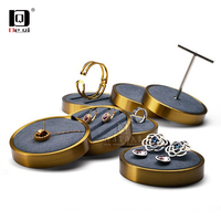 DEQI展示架金属超纤戒指手镯项链陈列店用橱窗珠宝展示道具