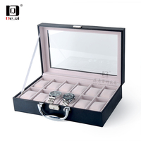 DEQI Watch Jewelry Box Hand Jewelry Jewelry Watch Storage Box Large Capacity Earring Ring Box Europe