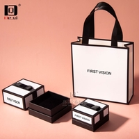 DEQI黑白线条搭配珠宝首饰纸袋包装礼品盒品牌包装纸袋盒子系列